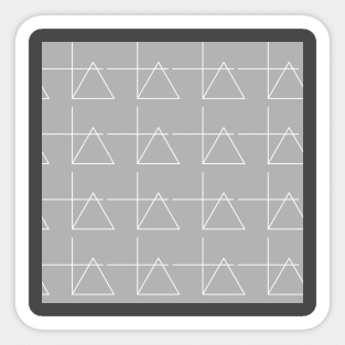 Background illustration gray, geometric, mathematics, triangle, decorative design pattern Sticker